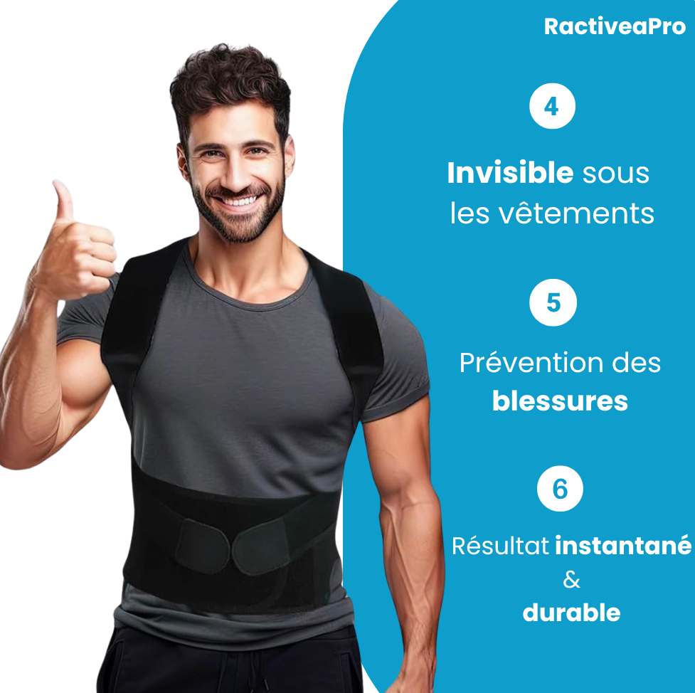 RactiveaPro | Corrige votre posture et apaise vos douleurs dorsales
