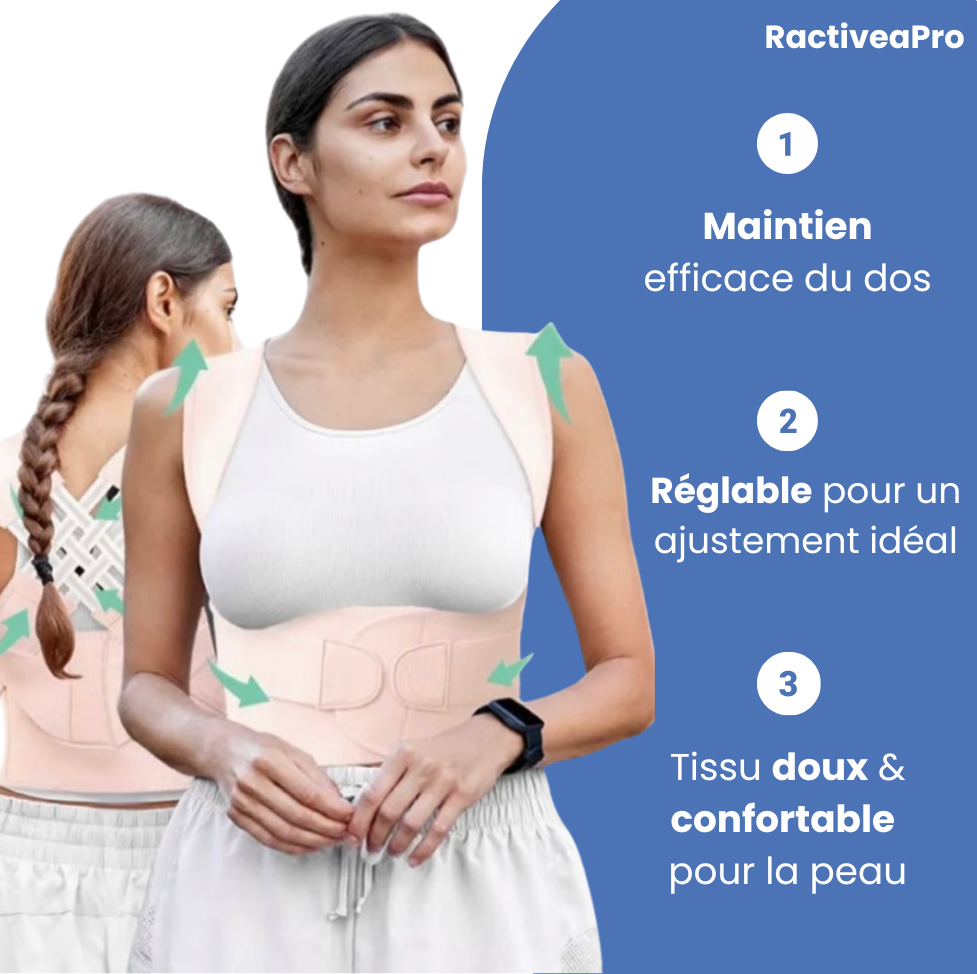RactiveaPro | Corrige votre posture et apaise vos douleurs dorsales
