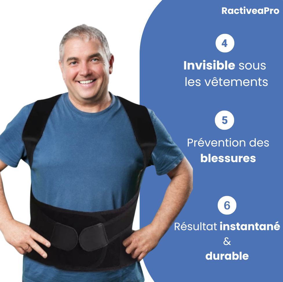 RactiveaPro | Corrige votre posture et apaise vos douleurs dorsales