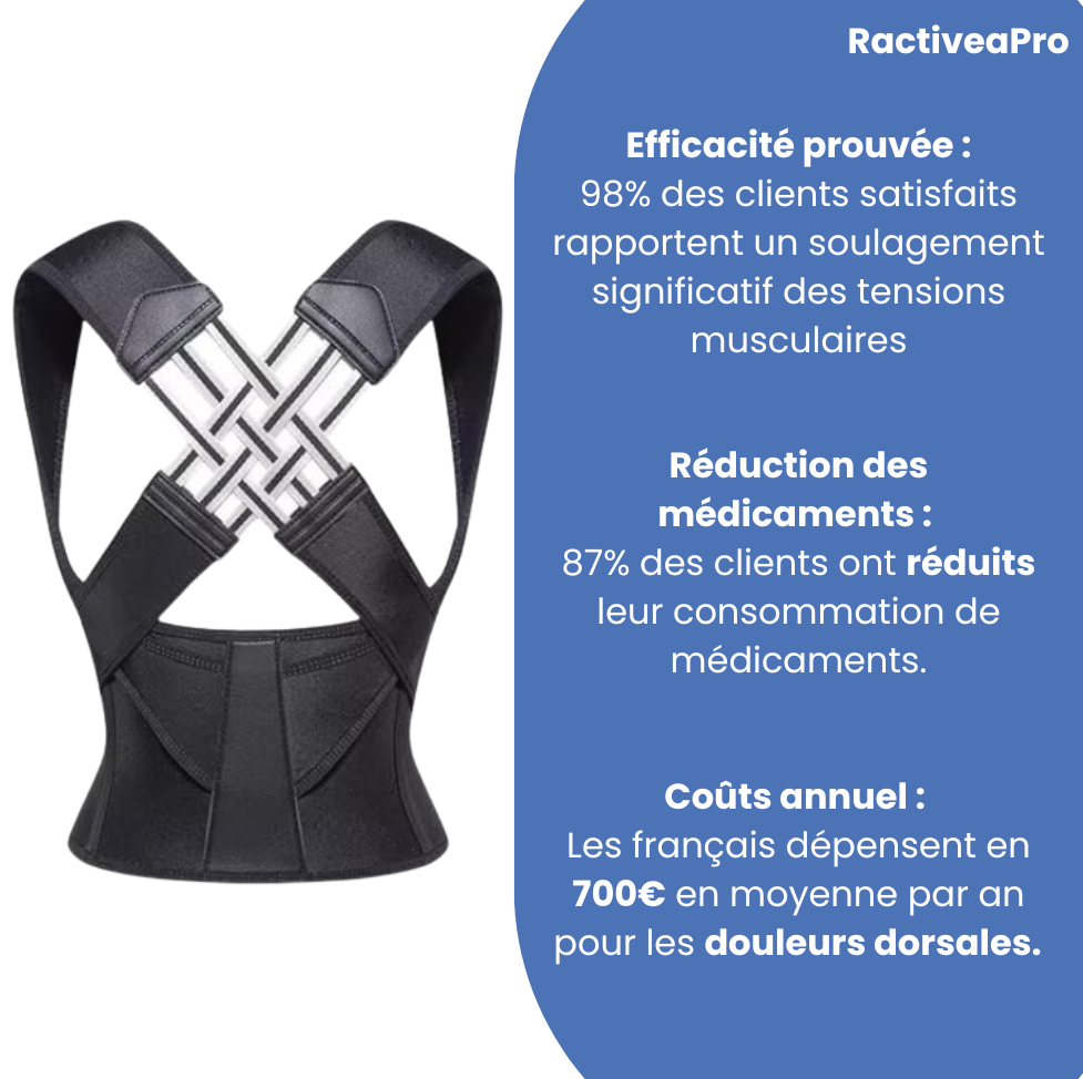 RactiveaPro | Corrige votre posture et apaise vos douleurs dorsales