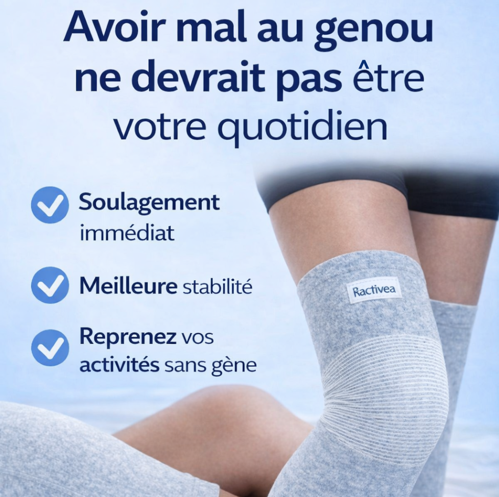 Genouillère Rotulienne en Bambou pour Arthrose, Douleurs et Gonflement