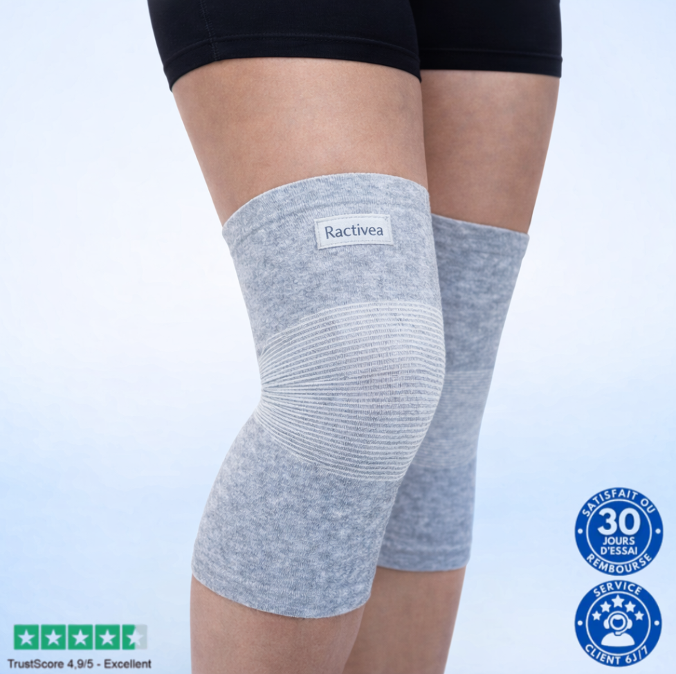 Genouillère Rotulienne en Bambou pour Arthrose, Douleurs et Gonflement