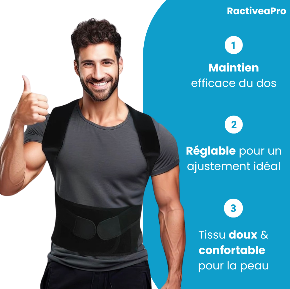 RactiveaPro | Corrige votre posture et apaise vos douleurs dorsales